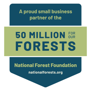 Astraea Bridal is proud to partner with The National Forest Foundation. We plant 1 tree for every gown sold.